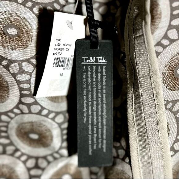 NWT Isabel Toledo for Lane Bryant Linen Blend Sleeveless Cocktail Dress Sz 18 - Picture 8 of 8